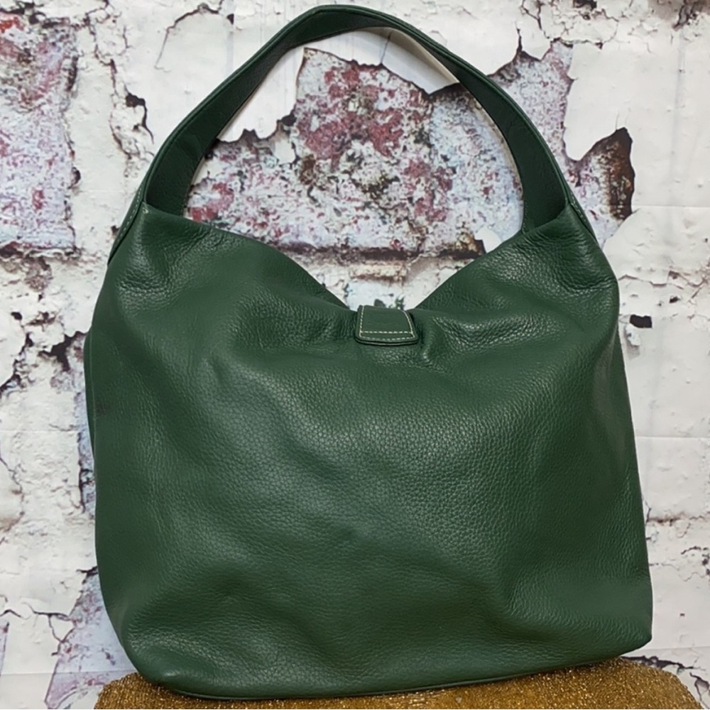 Dooney & Bourke large green hobo purse - Picture 2 of 11